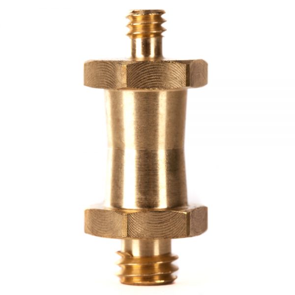 Manfrotto 037 Umkehrbarer Kurzer Adapterbolzen trägt an einem Ende ein 3/8-Zoll-16-Gewinde.