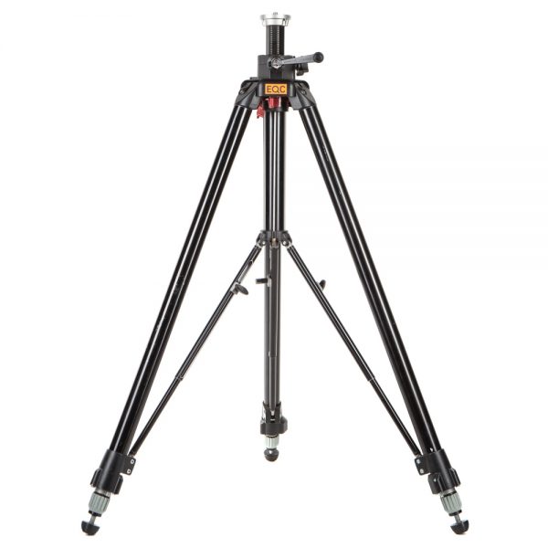 Manfrotto 058B Triaut Stativ aus Aluminium trägt bis zu 12 Kilogramm für schwere Kamera-Aufbauten.