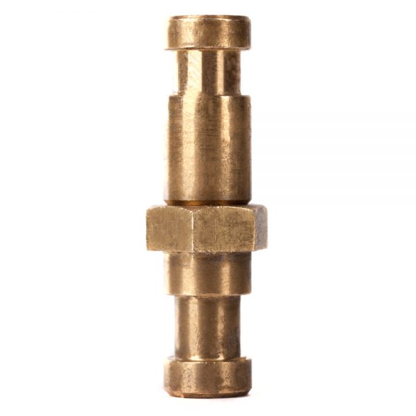 Manfrotto 066BT Adapterbolzen mit M10-Gewinde ist aus Messing gefertigt und stellt ein M10-Innengewinde bereit.