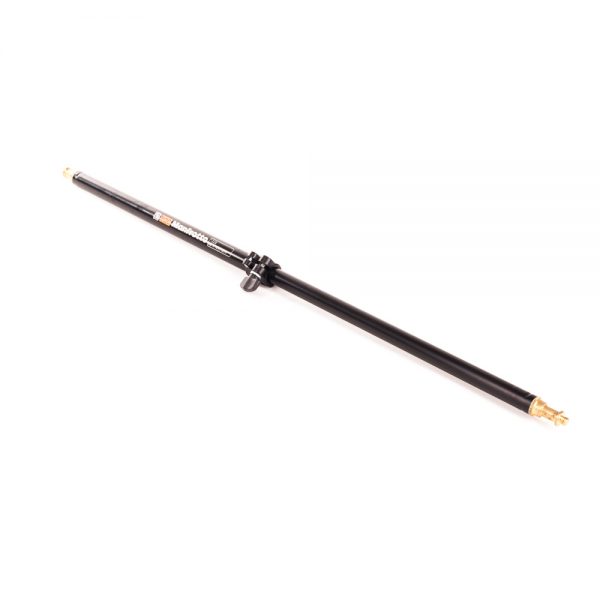 Manfrotto 122B Teleskopstange mit Metallzapfen an beiden Enden zur Verbindung von Stativ und Zubehör.