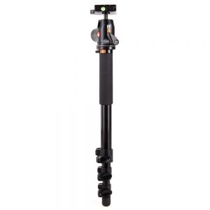 Manfrotto 468MGRC4 Kugelkopf auf Manfrotto 680B Einbeinstativ, RC4-Schnellwechsel, Traglast bis 16 kg.