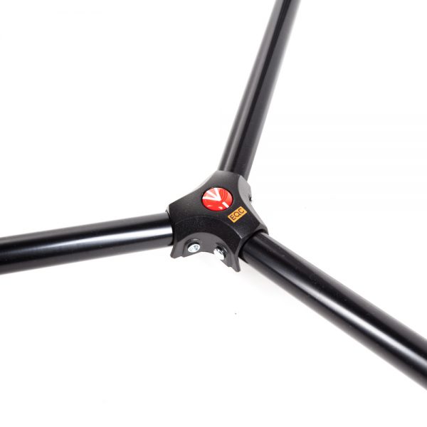 Manfrotto 546B Pro-Video-Stativ aus Aluminium mit 75-mm-Halbschale und stabiler Mittelspinne.