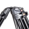 Video-Stativbeine aus Aluminium mit 75-mm-Halbschale, Mittelspinne und Spikes mit Gummifüßen für Set-Böden. Manfrotto 546B Pro-Video-Stativ aus Aluminium mit 75-mm-Halbschale und stabiler Mittelspinne.