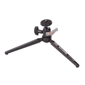Manfrotto 709B Digi Mini-Tischstativ mit integriertem Kugelkopf und 2 kg Traglast.