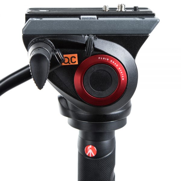 Manfrotto MVMXPRO500 Einbeinstativ mit Fluid-Videokopf und 2,03 m maximaler Arbeitshöhe.