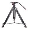 Fluid-Videokopf mit stufenlosem Stickstoff-Gewichtsausgleich auf 546B-Beinen, Traglast bis 8 kg. Manfrotto N8 Nitrotech Fluidkopf auf 546B-Stativ mit stufenlosem Gewichtsausgleich bis 8 kg.