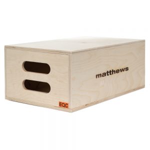 Matthews Apple Box Voll, 51 x 30,5 x 20,3 cm, aus 9-lagigem Sperrholz gefertigt.