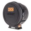 Metabones Sony-E-EF-Smart-Adapter mit verchromtem Messingbajonett und Canon-EF-Bajonettdeckel.
