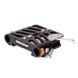 Movcam Bridge Plate für 19-mm-Rods mit verschiebbarer Basis für ausbalancierte Cine-Aufbauten.