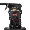 Leichtes Stativsystem mit 100-mm-Sockel, seitlichem Kameraeinschub und stufenlosem Neige- sowie Gegengewichtsausgleich für Nutzlasten bis 18,6 kg. OConnor Ultimate 1030Ds Stativsystem mit 100-mm-Sockel und Nutzlast bis zu 18,6 Kilogramm bei 15 cm Schwerpunkt.