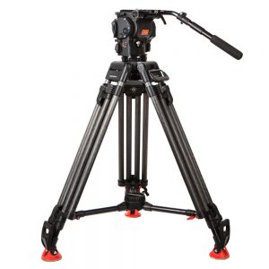 OConnor Ultimate 1030Ds Stativsystem mit 100-mm-Sockel und Nutzlast bis zu 18,6 Kilogramm bei 15 cm Schwerpunkt.