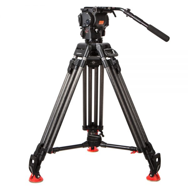 OConnor Ultimate 1030Ds Stativsystem mit 100-mm-Sockel und Nutzlast bis zu 18,6 Kilogramm bei 15 cm Schwerpunkt.