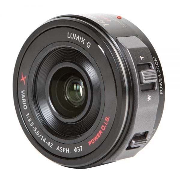 Panasonic LUMIX G X Vario 14-42mm Objektiv für Micro Four Thirds mit POWER-O.I.S.-Bildstabilisator und motorisiertem Zoom.