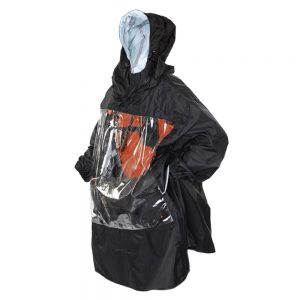 Petrol PS606 Regenschutz für Tontaschen mit transparentem Sichtfenster zur Bedienung des Geräts.