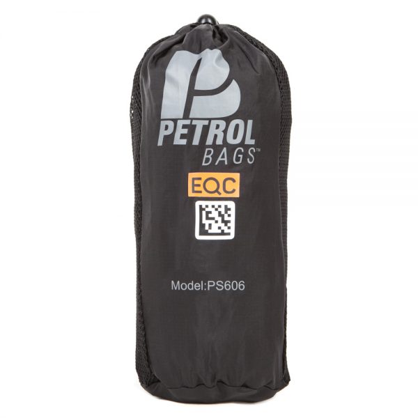 Petrol PS606 Regenschutz für Tontaschen mit transparentem Sichtfenster zur Bedienung des Geräts.