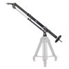 Kompakter Mini-Kran für Kameras bis 15 kg, über- oder unterhängend montierbar, mit Gegengewichtsspindel und faltbarem Schwenkarm. Prosup EJib ist ein kompakter Kamerakran mit 80 bis 120 cm einstellbarer Armlänge und einer Traglast bis 15 kg.