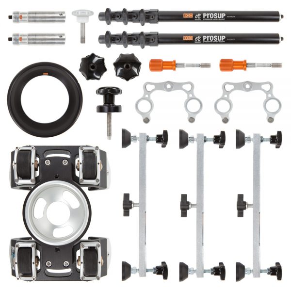 Prosup Tango Roller Slider Kit ist ein Kamera-Rollensystem für zwei kombinierbare Schienen bis 15 kg Traglast.