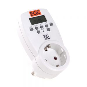 REV digitale Zeitschaltuhr für die Steckdose mit LCD-Display, 230 Volt und bis zu 1800 Watt.