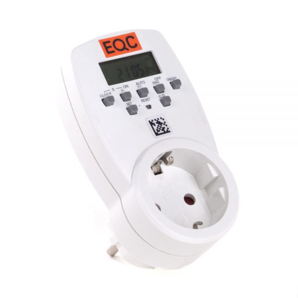 REV digitale Zeitschaltuhr für die Steckdose mit LCD-Display, 230 Volt und bis zu 1800 Watt.