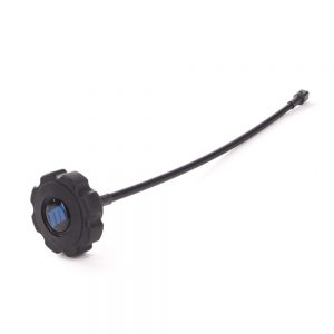 Redrock Micro Follow Focus Whip, biegsame Fokuswelle mit Handrad und rund 35 Zentimeter Länge.
