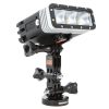 Wasserdichtes LED-Videolicht (bis 40 m Tauchtiefe) für GoPro- und SP-Gadgets-Zubehör, inkl. Akkus und Halterungen. SP Gadgets Wasserfestes POV Action-Cam Licht-Set LED-Videolicht mit bis zu 300 Lumen und 40 m Tauchtiefe.