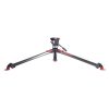 Fluidkopf-Stativsystem für Kameras bis 8 kg, mit Kohlefaser-Beinen für schnellen Auf- und Abbau und stabilen Stand. Das Sachtler Ace XL mit Flowtech 75mm Stativsystem lässt sich ohne Mittelspinne bis auf 41 Zentimeter Höhe absenken.