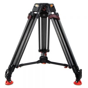 Sachtler Speed Lock CF HD Kamerastativ mit Karbonbeinen und 100-mm-Bowl-Aufnahme.