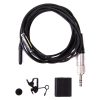 Sanken COS-11D PT Lavalier-Mikrofon im Lieferumfang mit Ansteckclip und Windschutz.