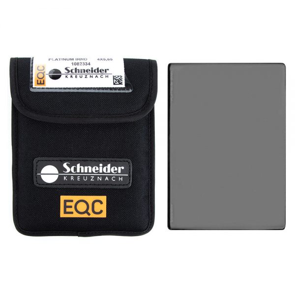 Schneider 4x5.65 Platinum IRND 0.9 Filter aus Water-White-Glas, im Set inklusive Schneider-Kreuznach-Tasche.