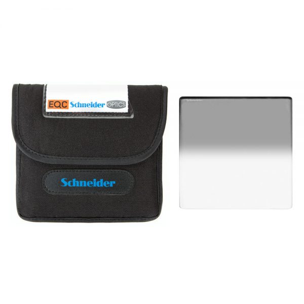 Schneider 5,65x5,65-Grauverlaufsfilter ND 0,6 mit harter Verlaufskante für zwei Blendenstufen Lichtreduzierung.