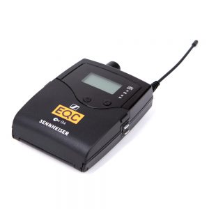 Sennheiser EK IEM G4 In-Ear-Empfänger, UHF-Taschenempfänger mit 1680 wählbaren Frequenzen im Band B.