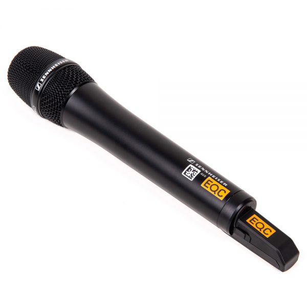 Sennheiser SKM AVX kabelloses Handmikrofon mit optimiertem Dynamikumfang und werkzeuglosem Akkuwechsel.