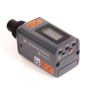 Sennheiser SKP 300 Aufstecksender, Plug-on-Sender mit HDX-Rauschunterdrückung und Pilotton-Squelch.