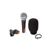 Dynamisches Gesangs-/Sprechmikrofon mit Nierencharakteristik und eingebautem Wind- und Poppschutz. Shure SM58 ist ein dynamisches Nierenmikrofon mit einem Frequenzgang von 50 Hz bis 15 kHz.