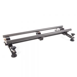 Slidekamera Atlas Modulare Slider-Verlängerung 0,8 m mit drei 3/8-Zoll-Montagepunkten und verstellbaren Füßen.