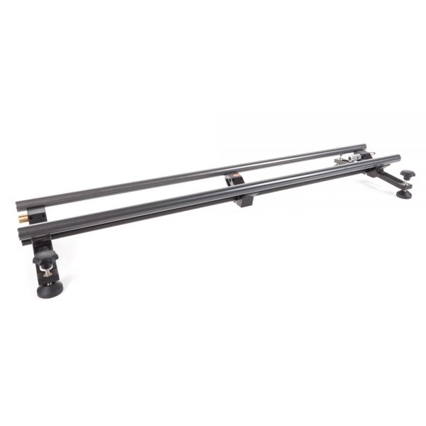 Slidekamera Atlas Modulare Slider-Verlängerung 1,2 m mit drei 3/8-Zoll-Montagepunkten und verstellbaren Füßen.