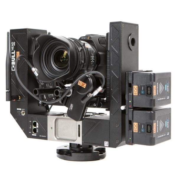 Slidekamera Bull Head MKIII Remote-Head Motion-Control-System mit 360-Grad-Rotation, bis 6 kg Kameragewicht.