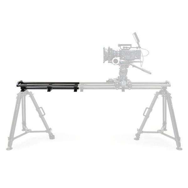 Slidekamera Atlas Modulare Slider-Verlängerung 0,8 m mit drei 3/8-Zoll-Montagepunkten und verstellbaren Füßen.