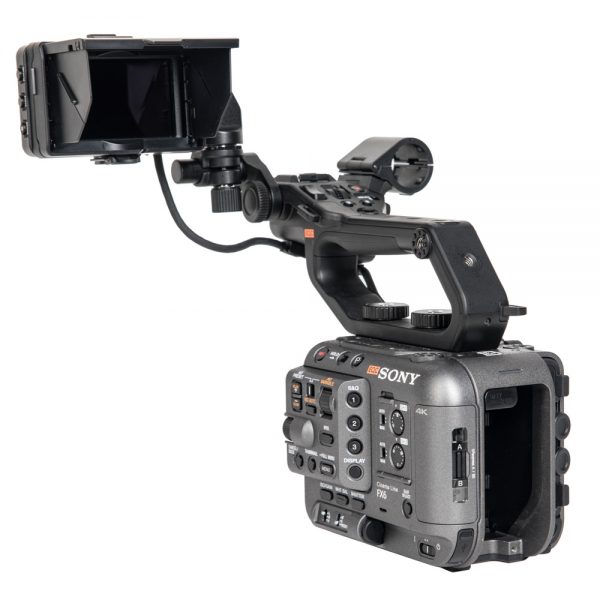Sony FX6, kompakte Vollformat-Cine-Kamera mit elektronischem ND-Filter bis 1/128 und BNC-Timecode.