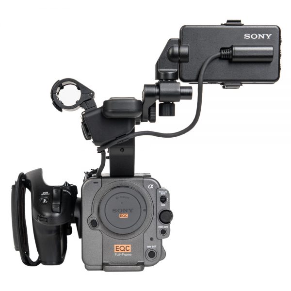 Sony FX6, kompakte Vollformat-Cine-Kamera mit elektronischem ND-Filter bis 1/128 und BNC-Timecode.