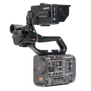 Sony FX6, kompakte Vollformat-Cine-Kamera mit elektronischem ND-Filter bis 1/128 und BNC-Timecode.