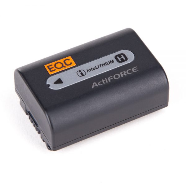 Sony NP-FH50 InfoLithium-Akkupack vom Typ H mit 6,8 V und 6,1 Wh für die Sony HDR-TG3E.