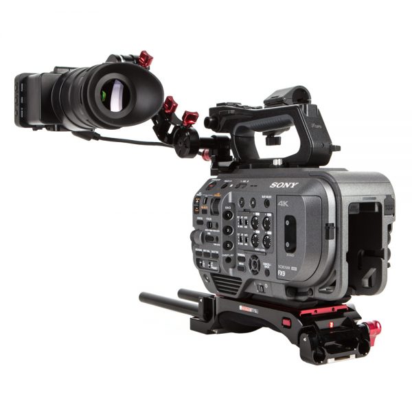 Sony FX9, Vollformat-Cine-Kamera mit elektronischem ND-Filter über vier bis 128 Blendenstufen.