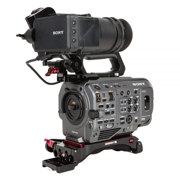 Sony FX9, Vollformat-Cine-Kamera mit elektronischem ND-Filter über vier bis 128 Blendenstufen.
