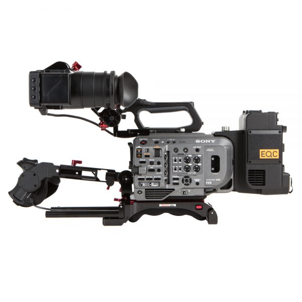 Sony FX9, Vollformat-Cine-Kamera mit elektronischem ND-Filter über vier bis 128 Blendenstufen.