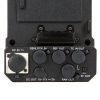 Ermöglicht der PXW-FS7 Apple-ProRes-Aufnahme, Timecode- und Genlock-Unterstützung sowie RAW-Ausgabe über einen externen Rekorder. Sony XDCA-FS7 Erweiterungsmodul mit Timecode- und Genlock-Anschluss für den Multikamera-Betrieb, Anschlussfeld.