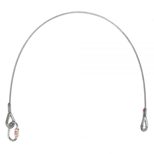 Stairville Sicherungsseil 60cm/3mm Stahl-Sicherungsseil mit Karabiner zur Sicherung von Leuchten.