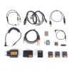 Im Lieferumfang enthalten sind Akkus, Lade- und Adapterkabel sowie eine microSD-Karte mit Kartenadapter. SteadXP+ Stabilisierungs-Kit mit Kabeln, Akkus, Ladegerät und microSD-Karte im Lieferumfang.