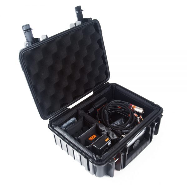 SteadXP+ Stabilisierungs-Kit übersichtlich verstaut im gepolsterten Hartschalenkoffer.