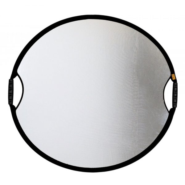 Sunbounce Sun-Mover Oval, Silberseite reflektiert Licht kräftiger als die weiße Fläche.